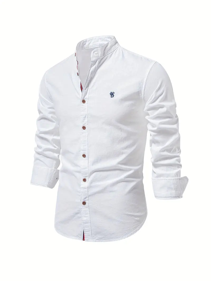 Camicia Uomo Cotone Leggera Vestibilità Regular
