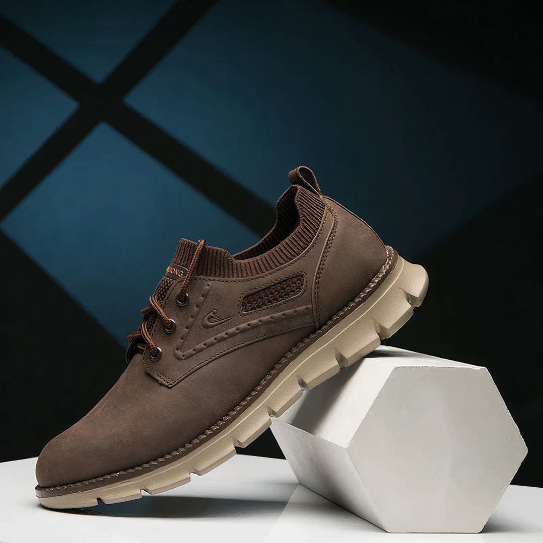 Scarpe Uomo Ginnastica Stringate Pelle Classiche - Vesarelli