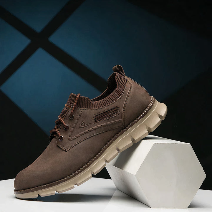Scarpe Uomo Ginnastica Stringate Pelle Classiche - Vesarelli
