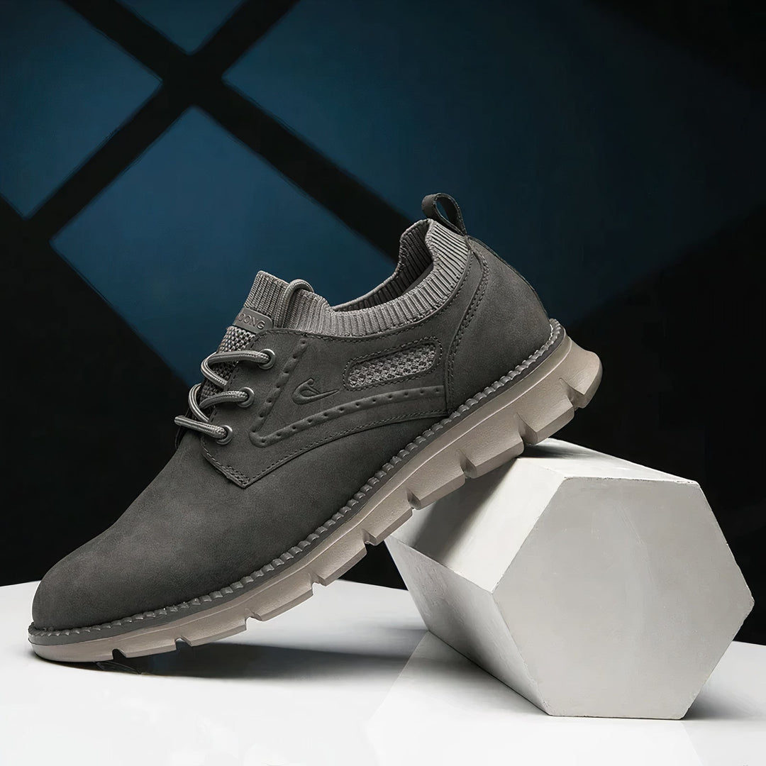 Scarpe Uomo Ginnastica Stringate Pelle Classiche