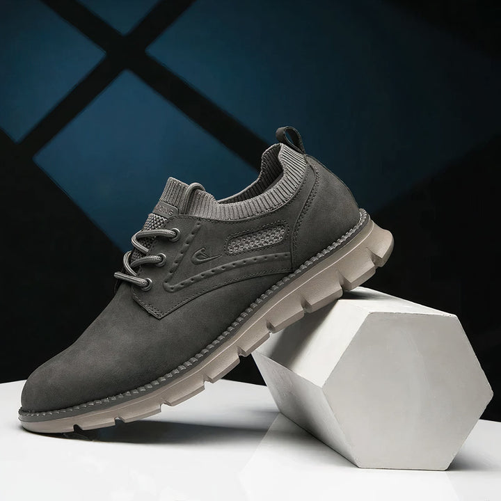 Scarpe Uomo Ginnastica Stringate Pelle Classiche