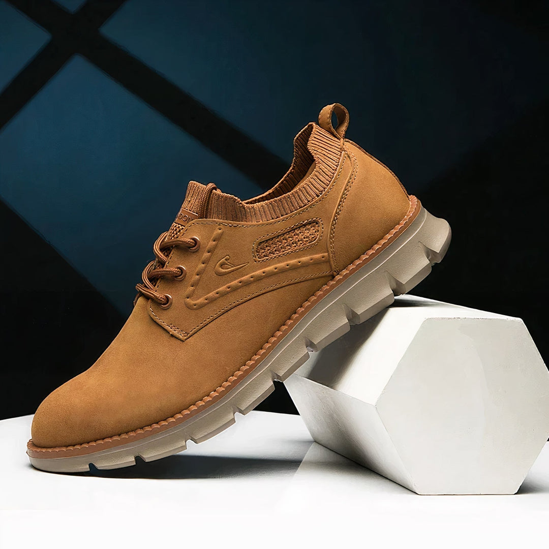 Scarpe Uomo Ginnastica Stringate Pelle Classiche