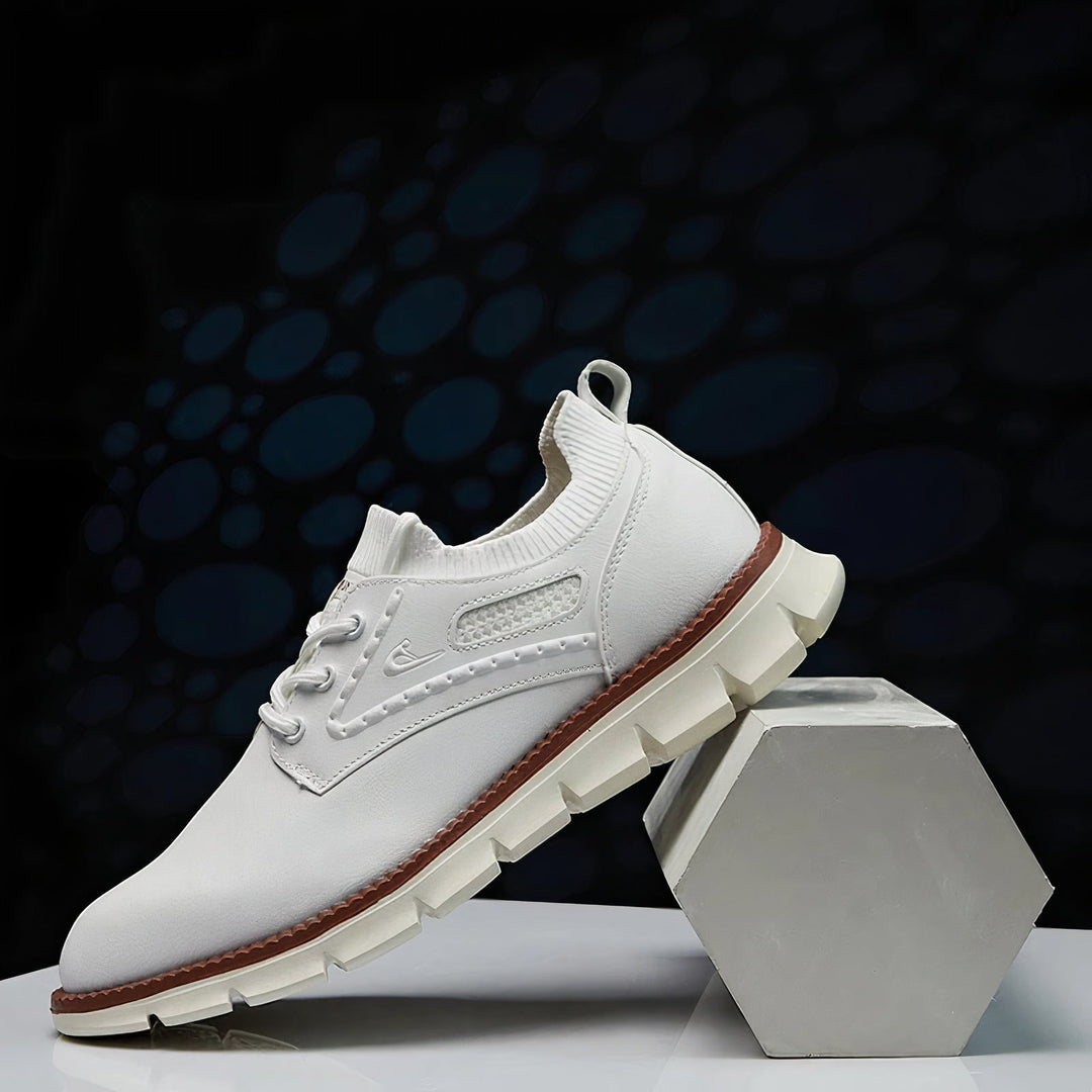 Scarpe Uomo Ginnastica Stringate Pelle Classiche