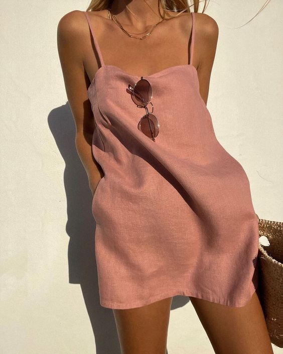 Abito Estivo Donna con Mini Spalline Sottile
