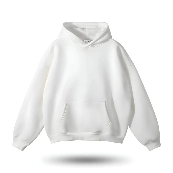 Sweat à capuche femme gris, coupe décontractée, avec poche avant et tissu doux.