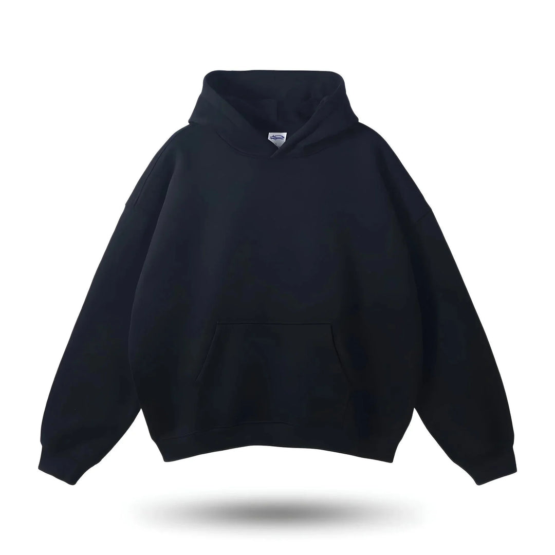 Sweat à capuche femme gris, coupe décontractée, avec poche avant, en mélange de coton doux.