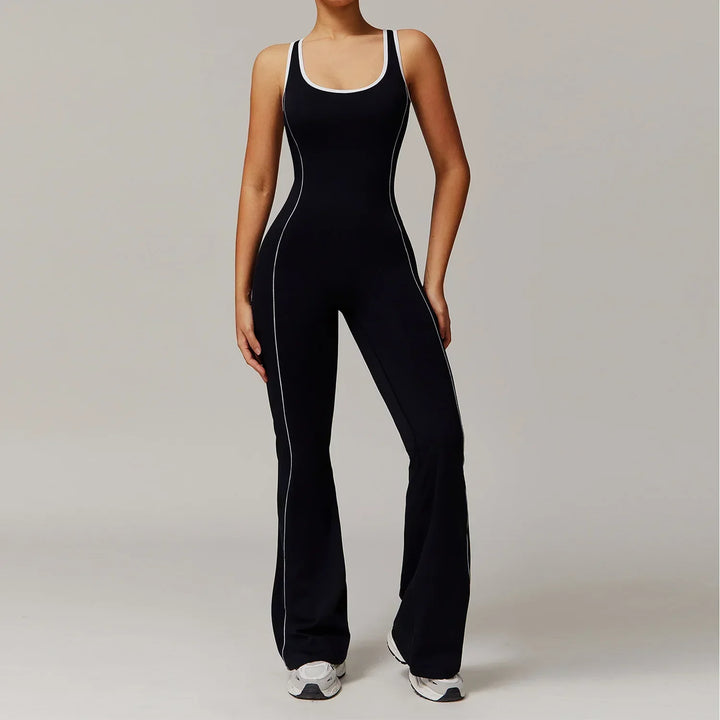 Haut de sport femme rose, dos nu, en tissu à séchage rapide pour un confort optimal.