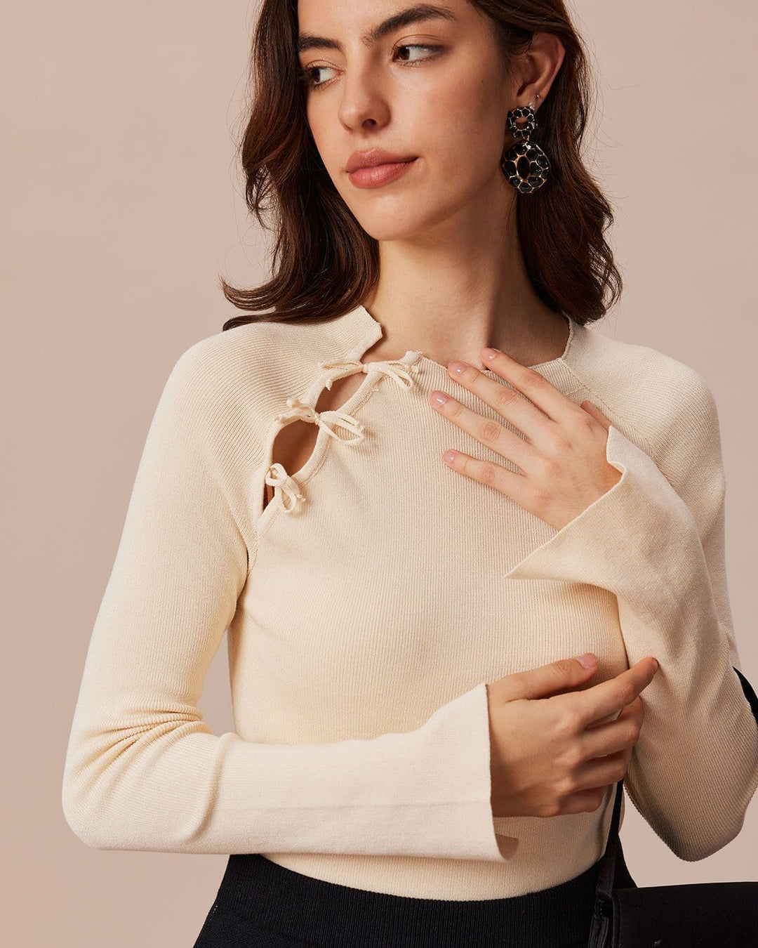 T-shirt Donna Maglia Costine Elegante Slim Fit