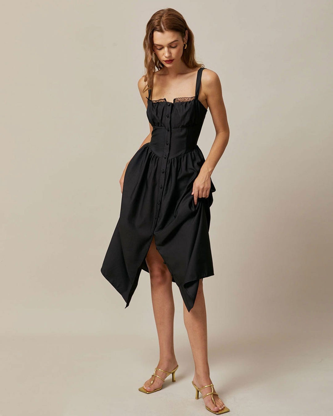 Abito Midi Donna Svasato Vestibilità Classica