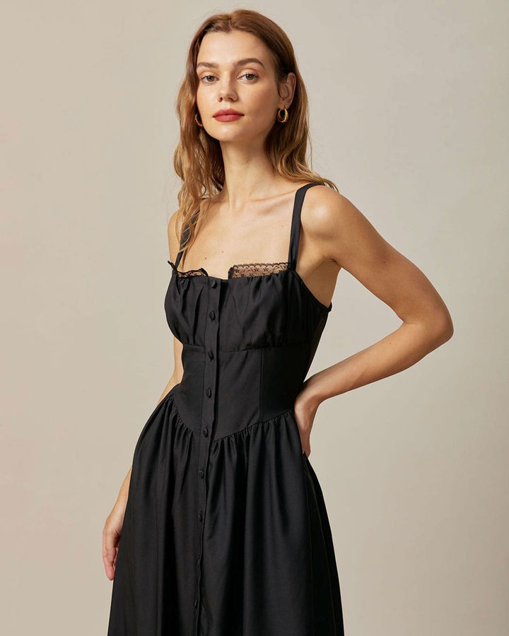 Abito Midi Donna Svasato Vestibilità Classica