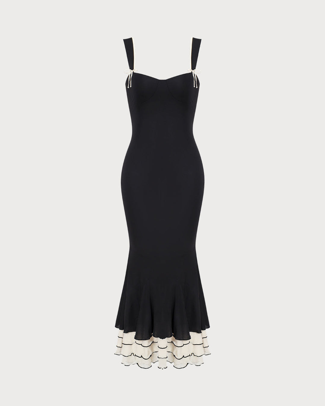 Abito Lungo Donna Scollo Cuore Elegante