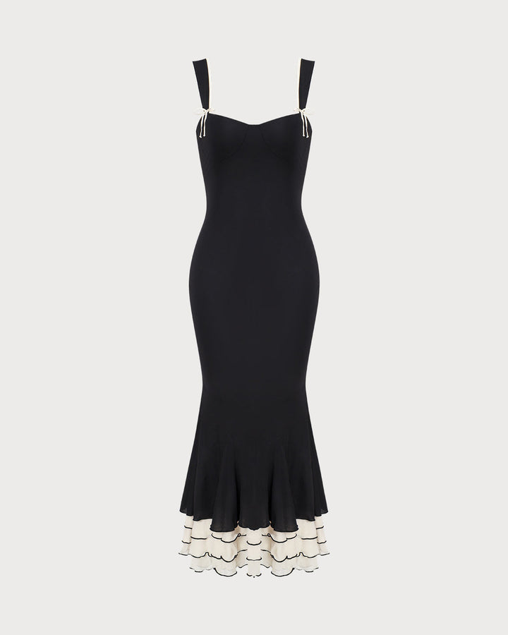 Abito Lungo Donna Scollo Cuore Elegante