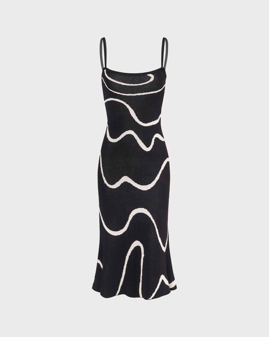 Abito Midi Donna in Maglia Orlo a Sirena