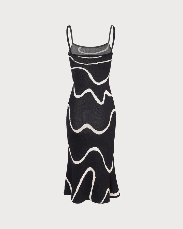 Abito Midi Donna in Maglia Orlo a Sirena