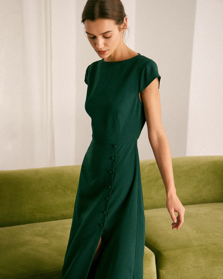 Abito Midi Donna Stile Elegante