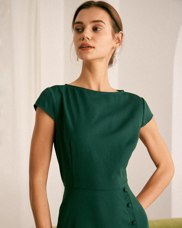 Abito Midi Donna Stile Elegante