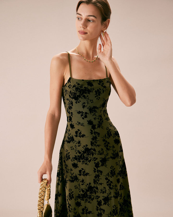Abito Mini Donna Floreale Scollo a V Linea A