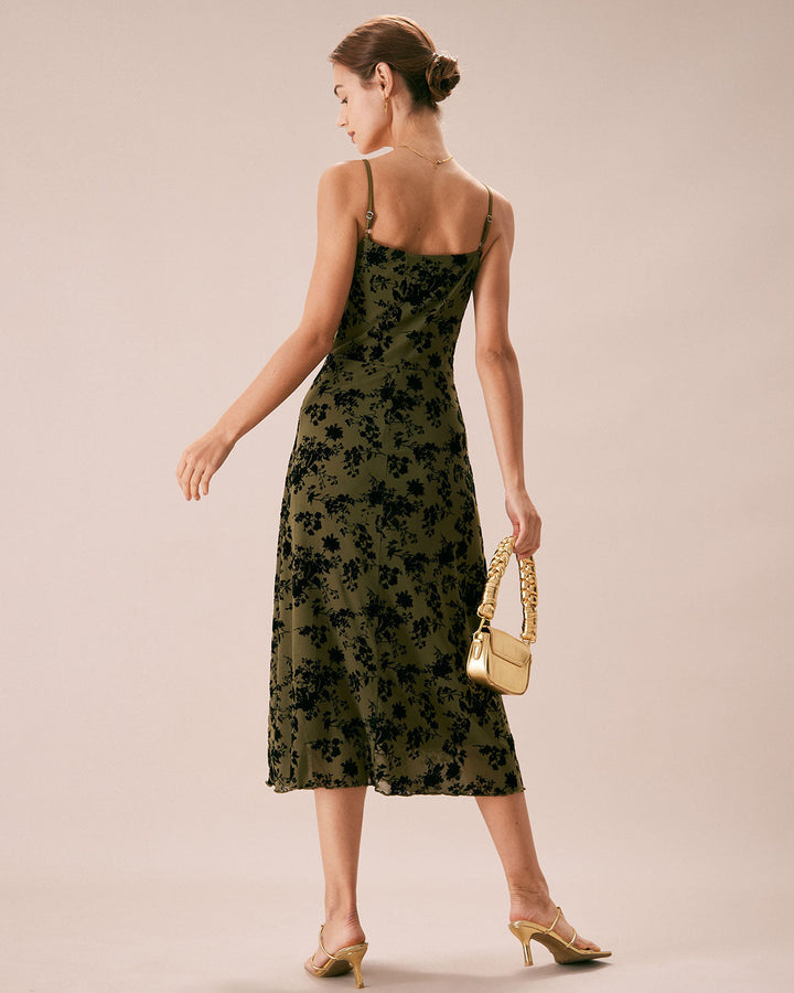 Abito Mini Donna Floreale Scollo a V Linea A