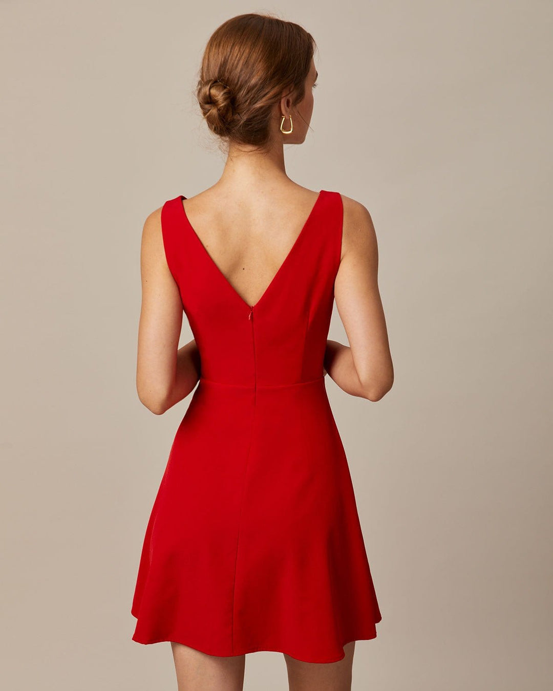 Abito Mini Donna Scollo Barca Elegante