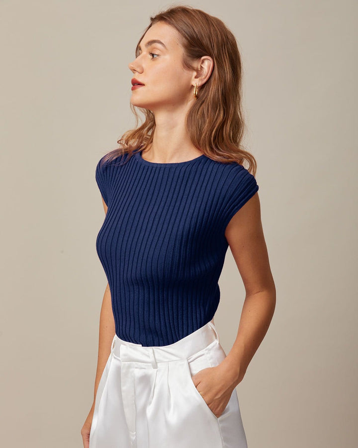 T-shirt Donna Elegante Scollo Barca Manica Corta