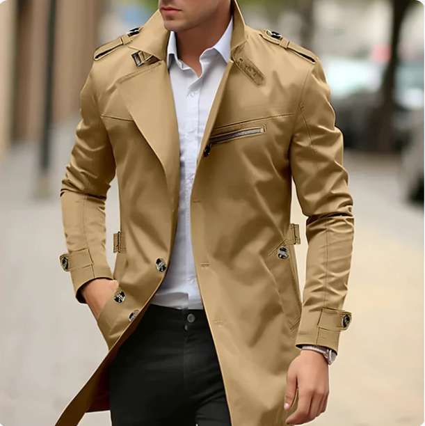 Trench Estivo Uomo Classico Comodo Elegante - Vesarelli