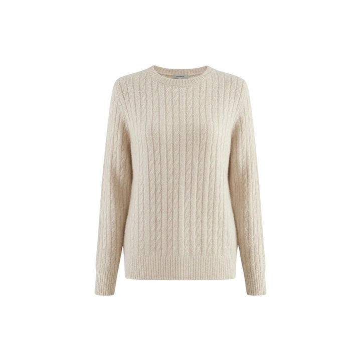 Maglione Uomo Lana Collo Giro Maniche Lunghe Trecce - Vesarelli