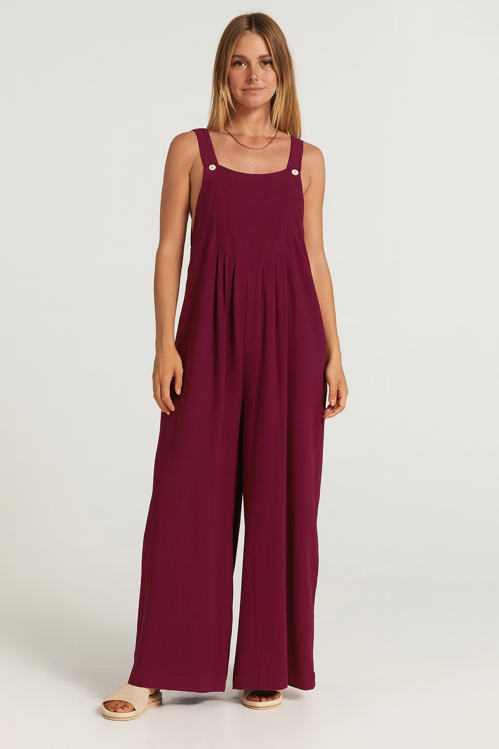 Tuta Donna Ampia Senza Maniche con Spalline Casual - Vesarelli