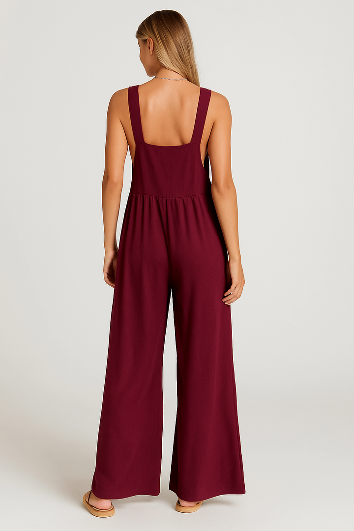 Tuta Donna Ampia Senza Maniche con Spalline Casual - Vesarelli