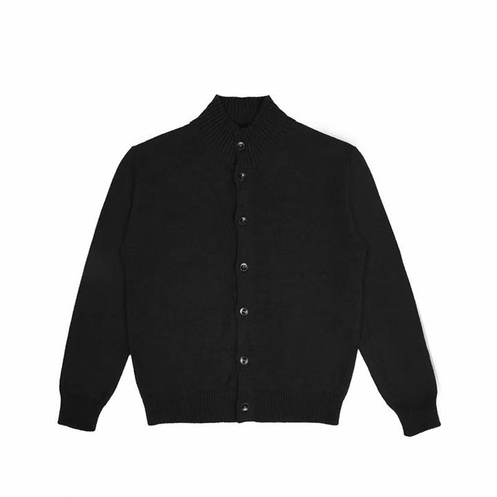 Maglione Uomo Maglia Estiva Collo a Scialle Slim Abbottonatura