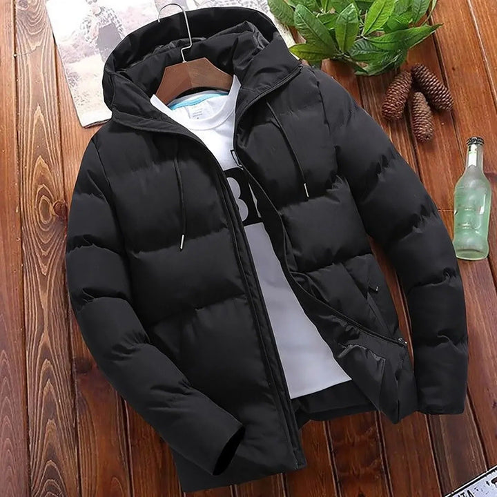 Giacca Trapuntata Uomo con Cappuccio Calda e Resistente Invernale