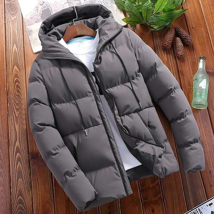 Giacca Trapuntata Uomo con Cappuccio Calda e Resistente Invernale