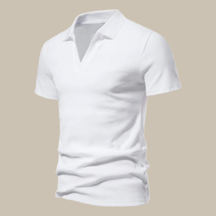 Polo Uomo in Lana Merino Manica Corta Primavera