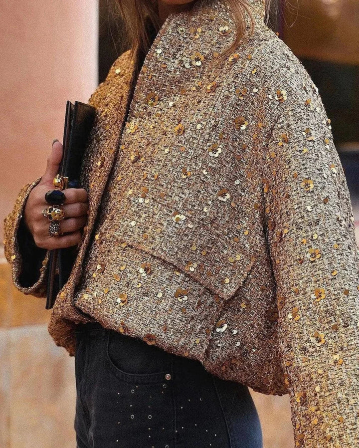 Abito Donna Paillettes Taglio Elegante - Vesarelli