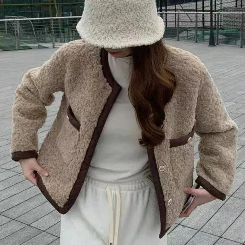 Vestito Corto Donna in Tessuto Peluche Morbido - Vesarelli