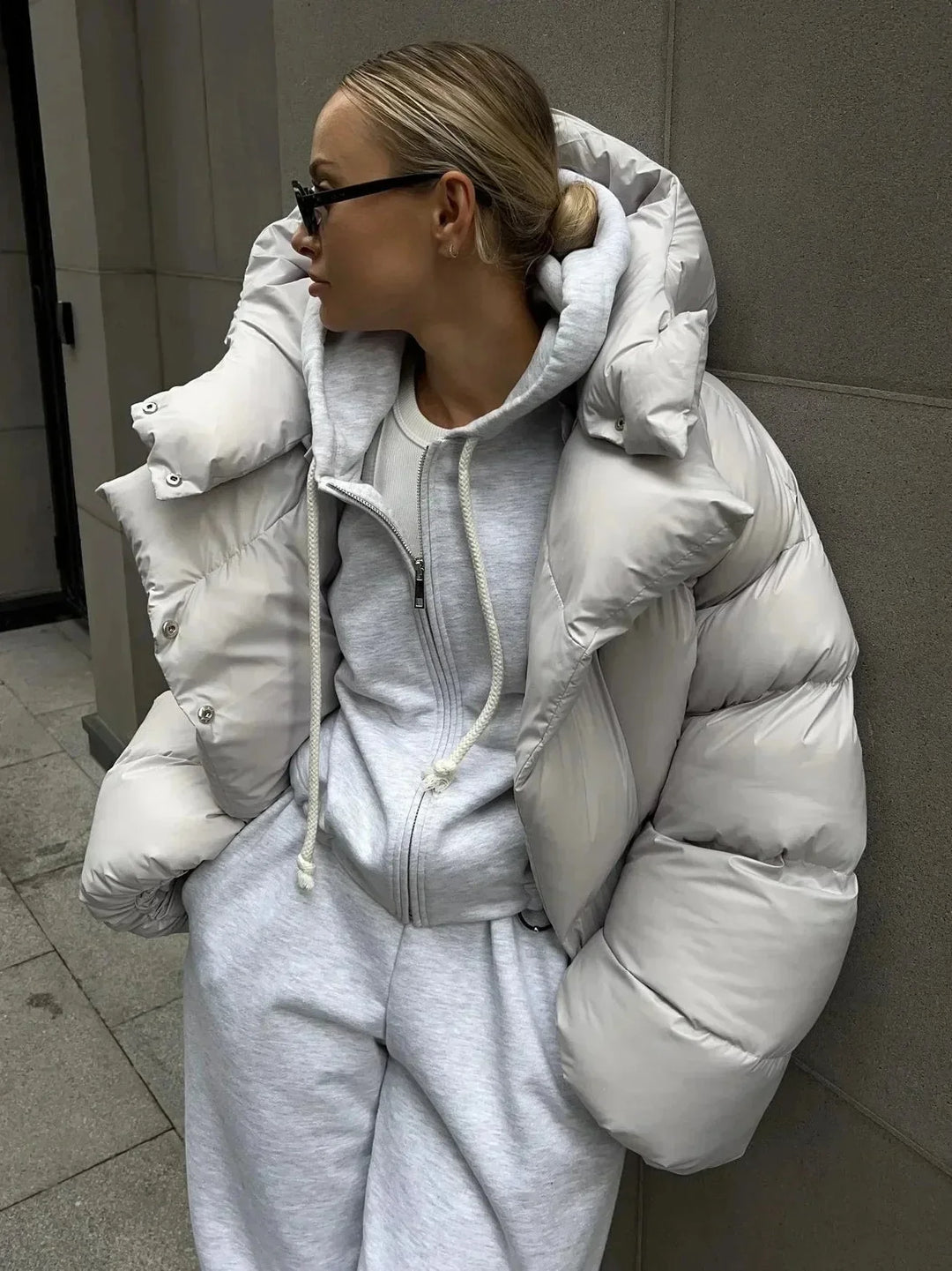 Piumino Donna Oversize con Collo Alto - Vesarelli
