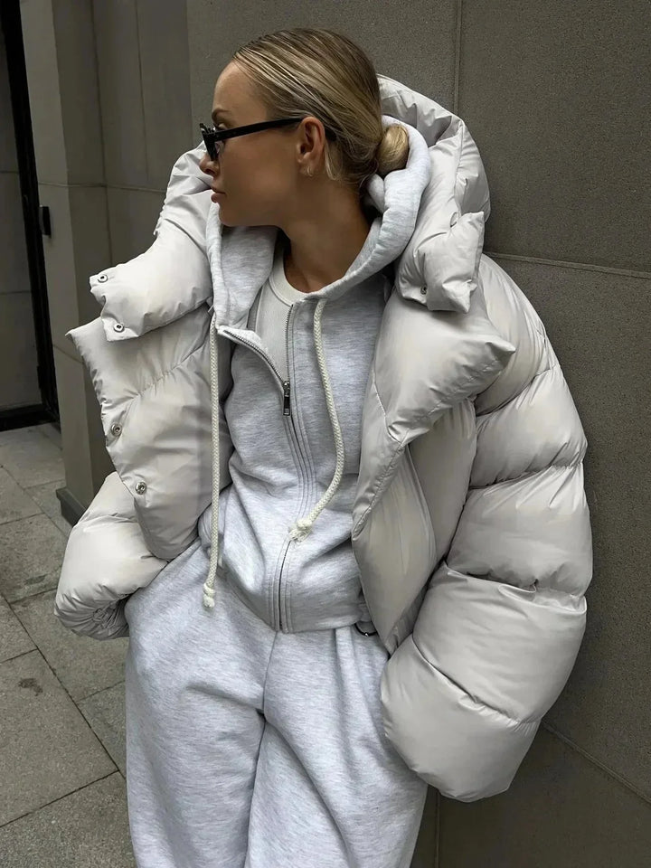 Piumino Donna Oversize con Collo Alto - Vesarelli