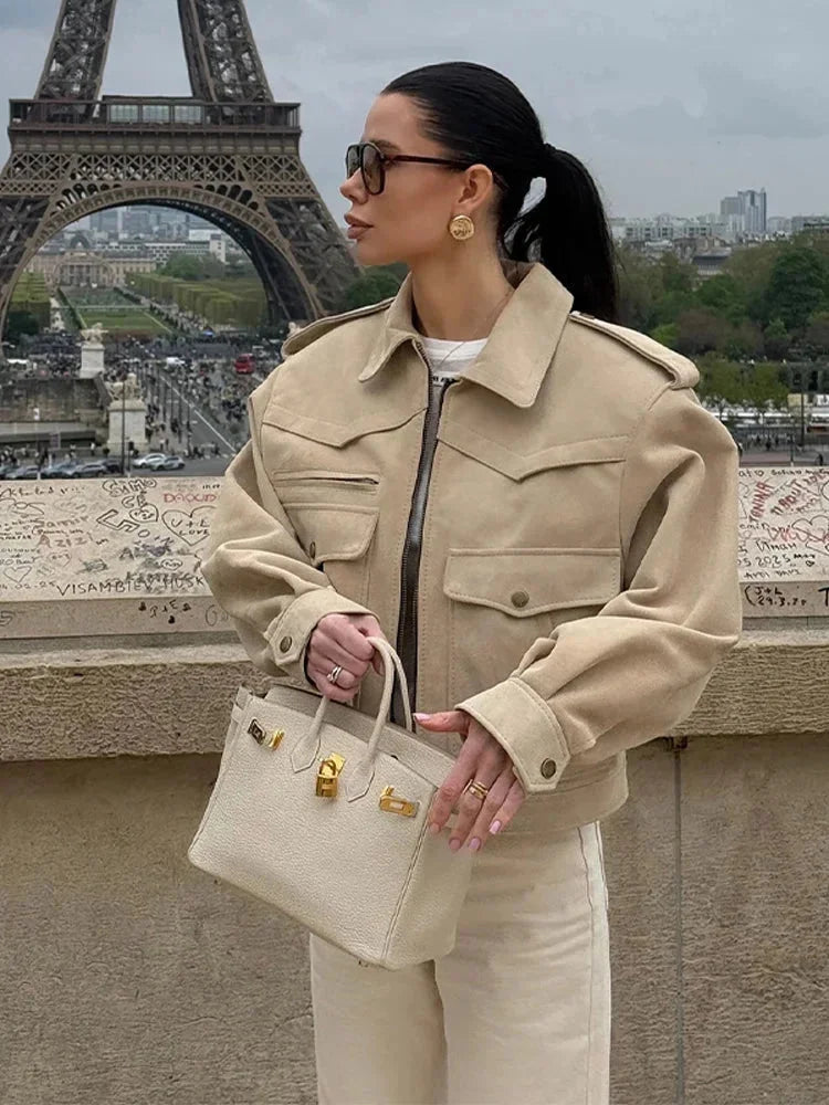 Trench Corto Donna Collo a Revers Classico - Vesarelli