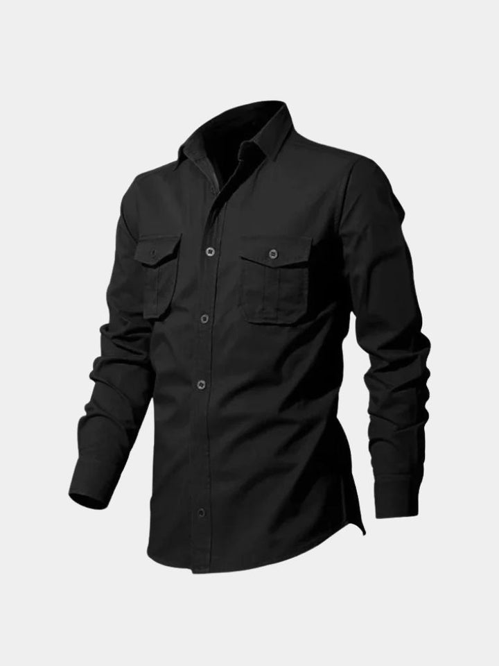 Camicia Uomo Vintage Manica Lunga Classica