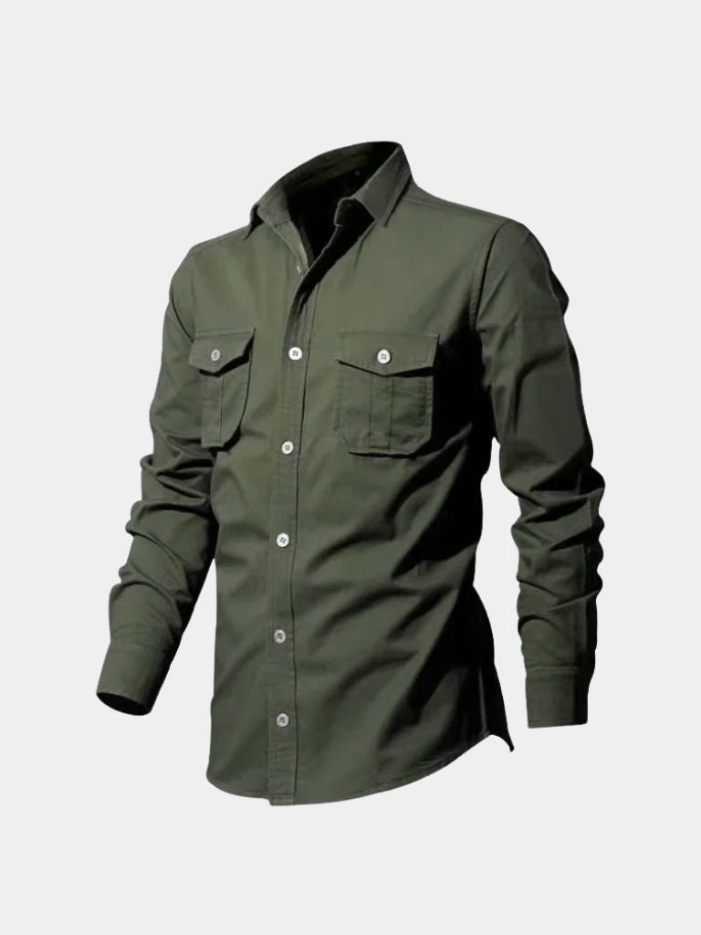 Camicia Uomo Vintage Manica Lunga Classica