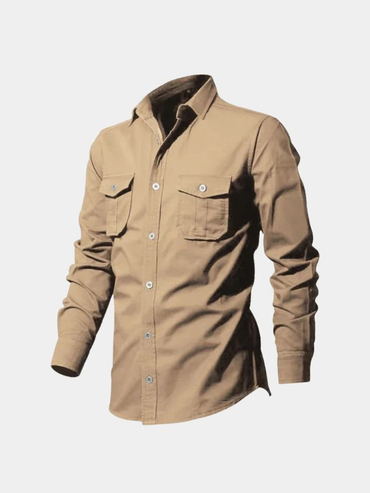 Camicia Uomo Vintage Manica Lunga Classica