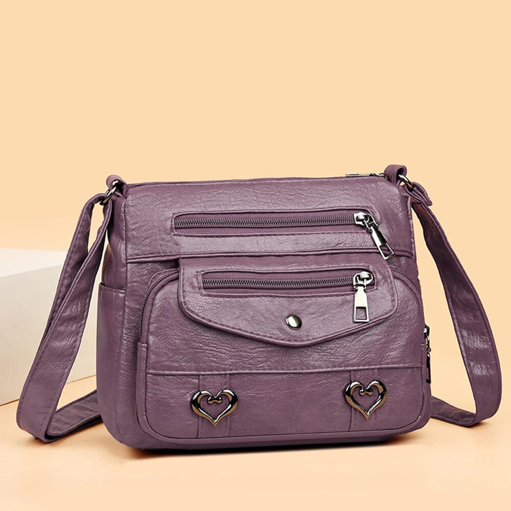 Borsa Tracolla Donna in Pelle Morbida Stile Vintage
