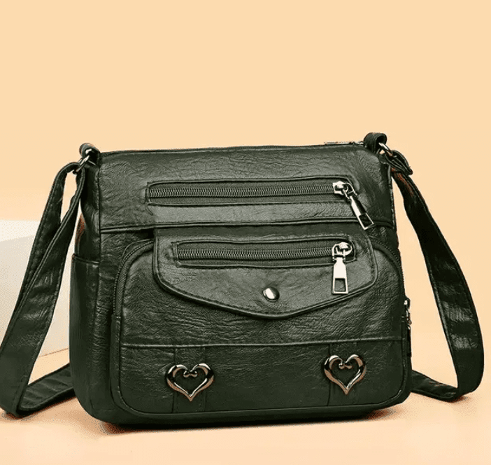 Borsa Tracolla Donna in Pelle Morbida Stile Vintage