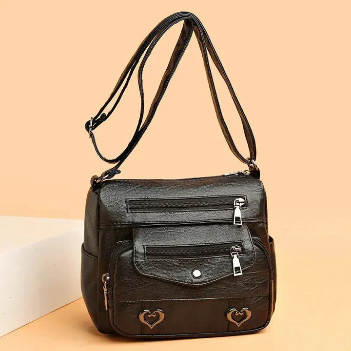 Borsa Tracolla Donna in Pelle Morbida Stile Vintage