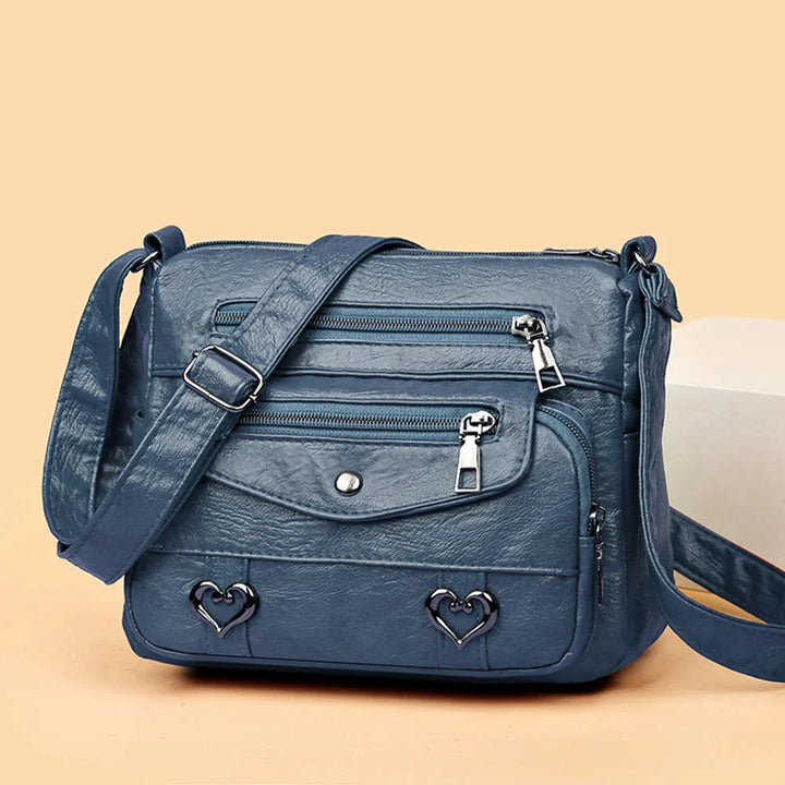 Borsa Tracolla Donna in Pelle Morbida Stile Vintage