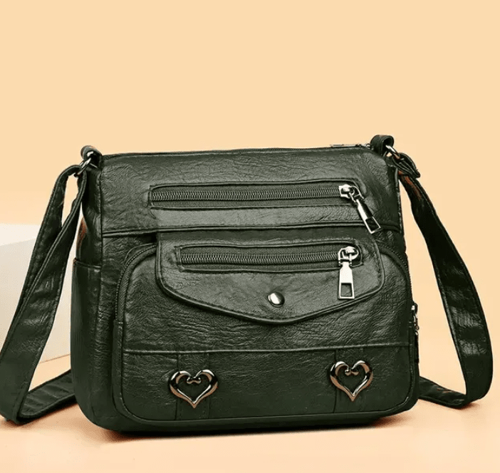 Borsa Tracolla Donna in Pelle Morbida Stile Vintage