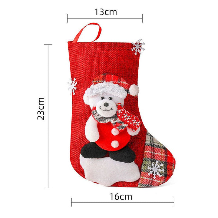 Set Calze Natalizie Decorazioni Festive Design Classico - Vesarelli