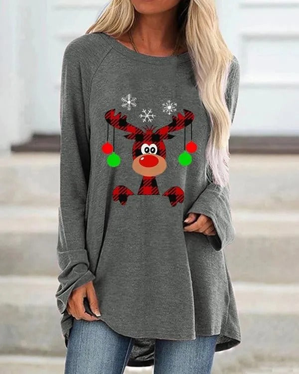 Felpa Donna in Maglia Calda Vestibilità Comoda