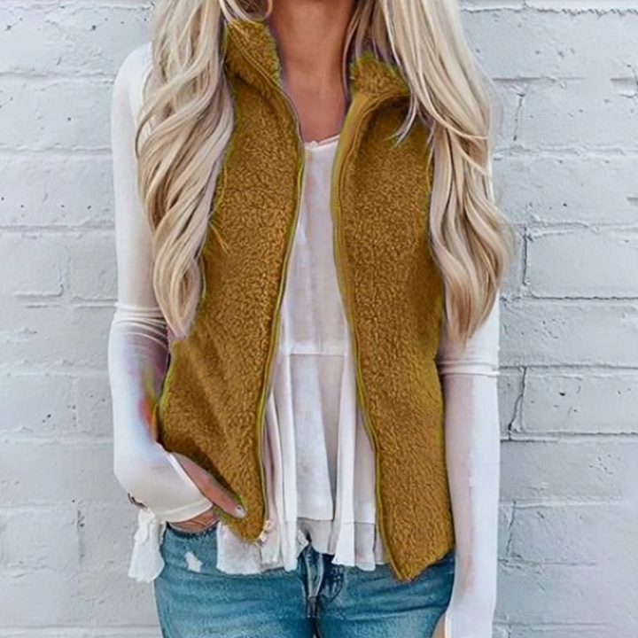 Gilet Donna con Cerniera Vestibilità Comoda