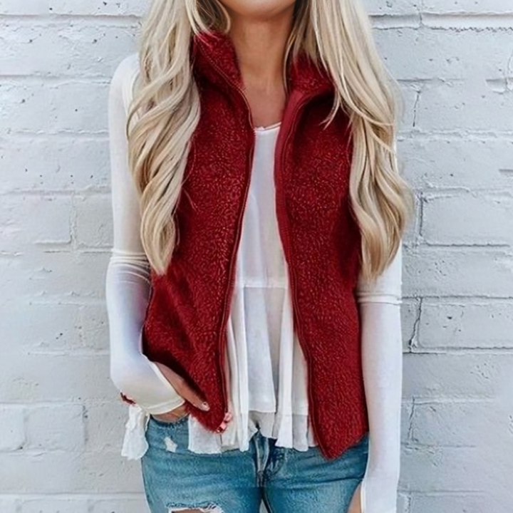Gilet Donna con Cerniera Vestibilità Comoda
