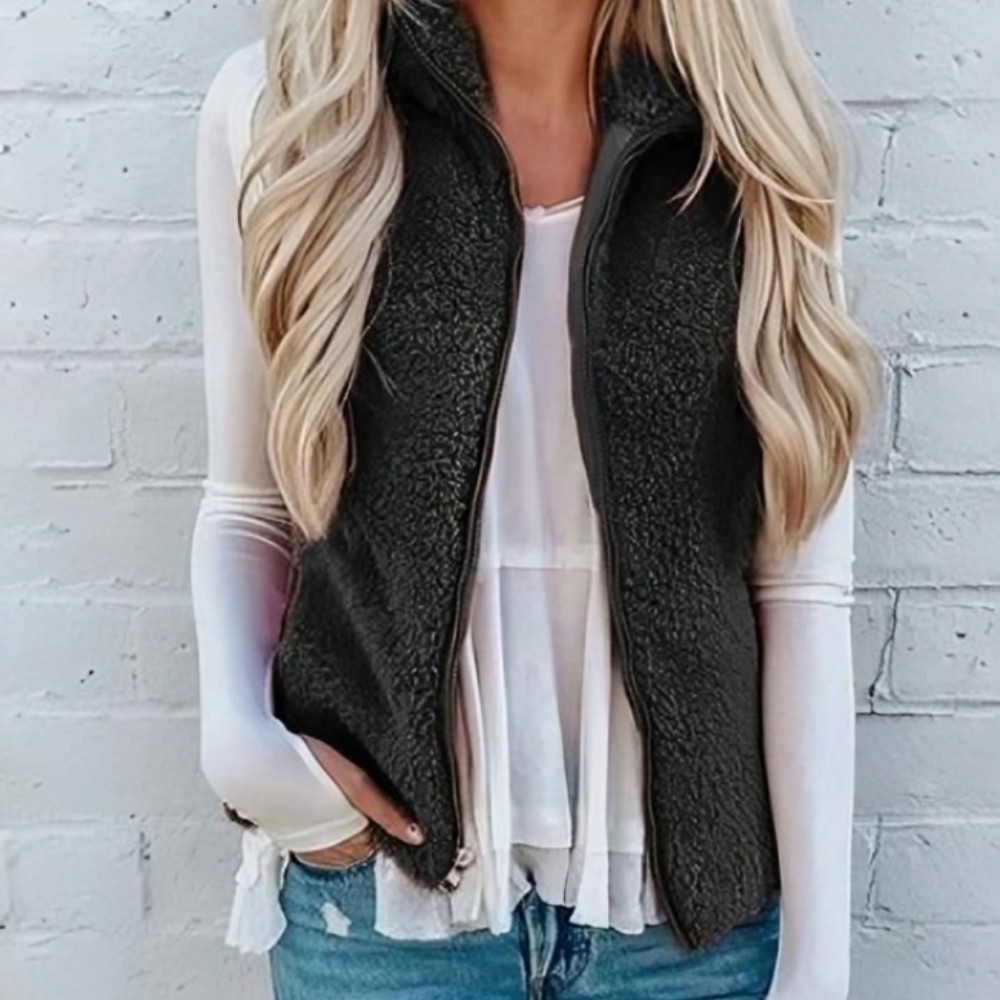 Gilet Donna con Cerniera Vestibilità Comoda